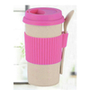 Wheat Straw Fiber Biodegradable Kid -friendly Mealtime Dinnerware Wheat Fiber Cup With Cover Spoon Food Grade Non toxic