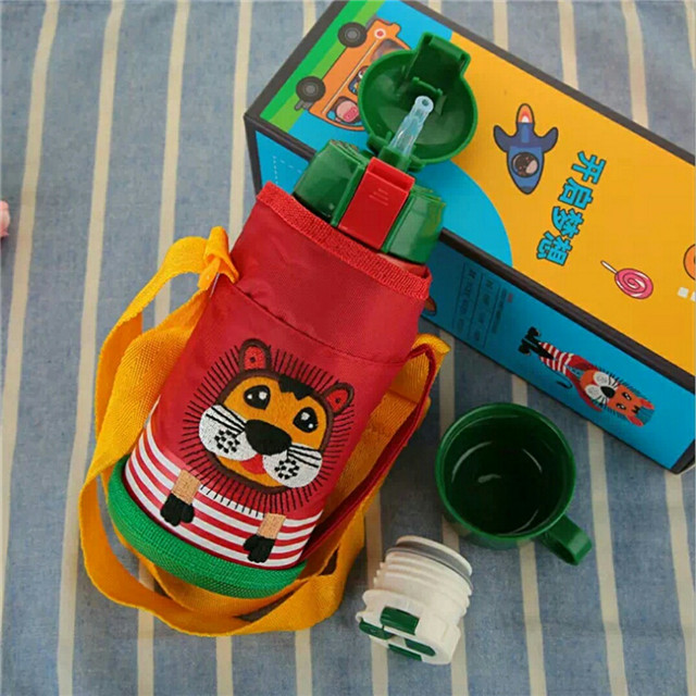 Stainless Steel Baby Bottle, Stainless Steel Water Bottle with Straw