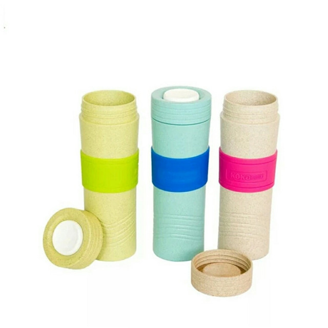 Quick Delivery Low Moq Biodegradable Wheat Straw Shaker Bottle