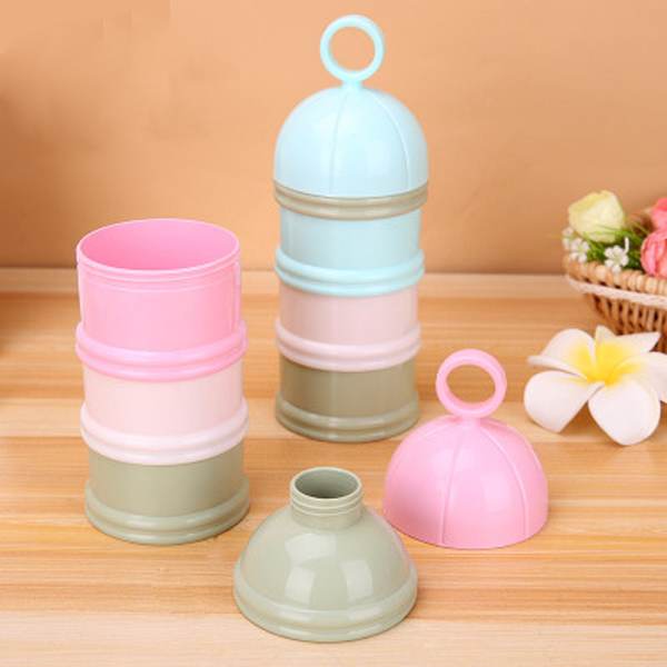 Wholesale Three Layers Baby Milk Powder Snacks Storage Box