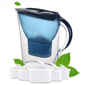 2.5L household water purifier bottle with carbon filter with handle travel mug