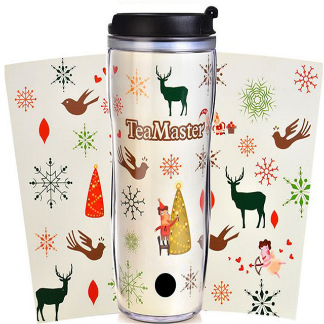 350ml Plastic Cup Double Wall with Paper Insert Cup