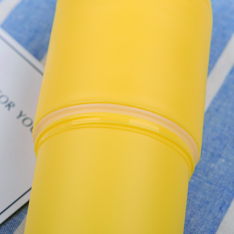 Hot-selling Dual-functional Colorful Capsule Pills Shape Plastic Water Bottle 