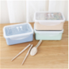 Greenhouses China Wholesale Plastic Bento Box 3 Compartment Bamboo Dinnerware Set For Kids
