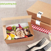 High Quality Biodegradable Paper Plastic Salad Packaging Lunch Box
