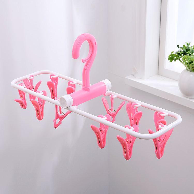 Online China Shop Cost-effective Best Selling Underwear Folding Plastic Hanger For Sock