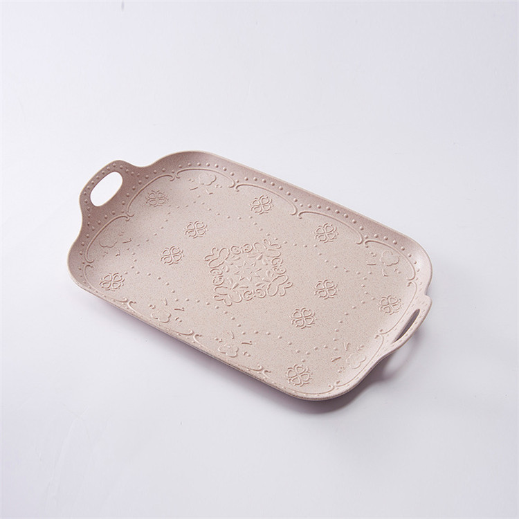 Wholesale Wheat Straw Heath Bread Baby Food Freezer Sofa Tray
