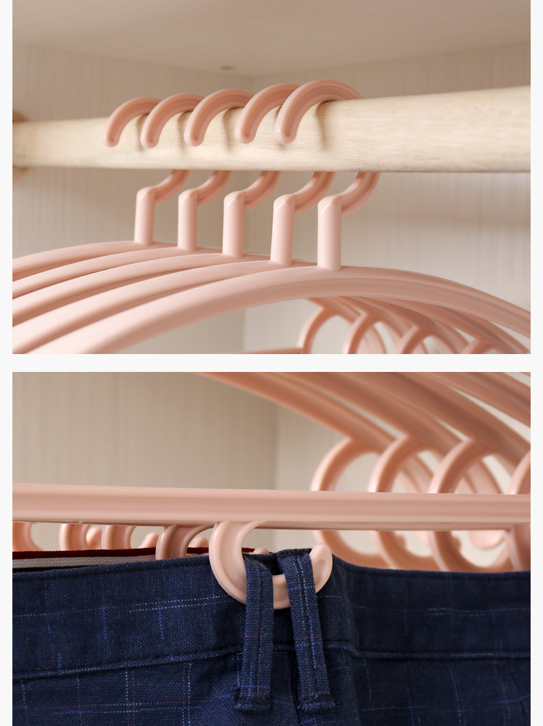 High Quality Wet And Dry Multiple Choice Plastic Suit Hanger Rack
