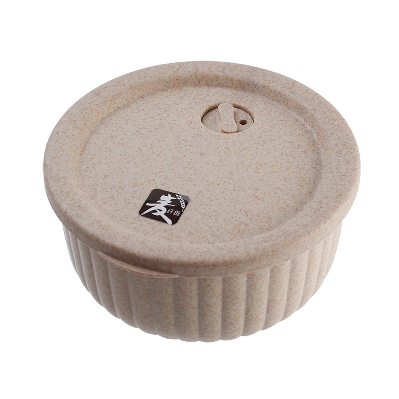 Non-toxic Cute Wheat Straw Biodegradable Salad Bowl Noddles