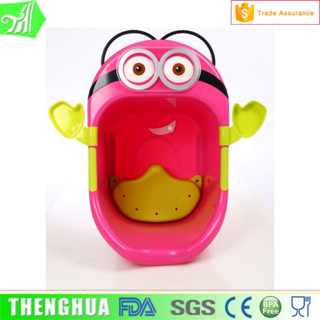 Minions Cartoon Big Size Plastic Bucket Baby Bath Tub Wholesale