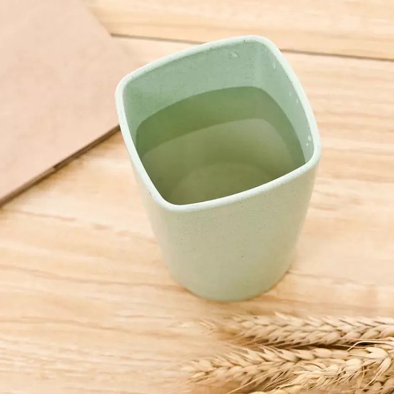 Eco-Friendly Plastic With Straw Toothbrush Case Toothbrush Holder For Home 