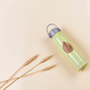 Factory Wholesale Wheat Straw Glass Double Wall Water Bottle With Phone Holder