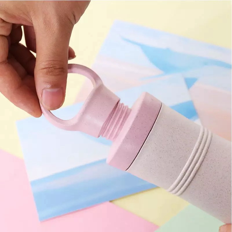 Christmas Children Portable Unique Design New Style Wheat Straw Compact Water Bottle