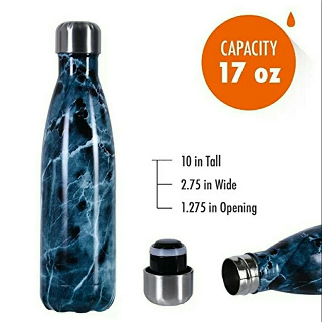 Color Box Printing 17OZ Double Waa Stainless Steel Water Bottle, Vacuum Bottle Thermos