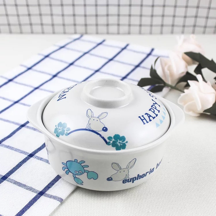 Biodegradable Children Rice Washing Bowl With Lid