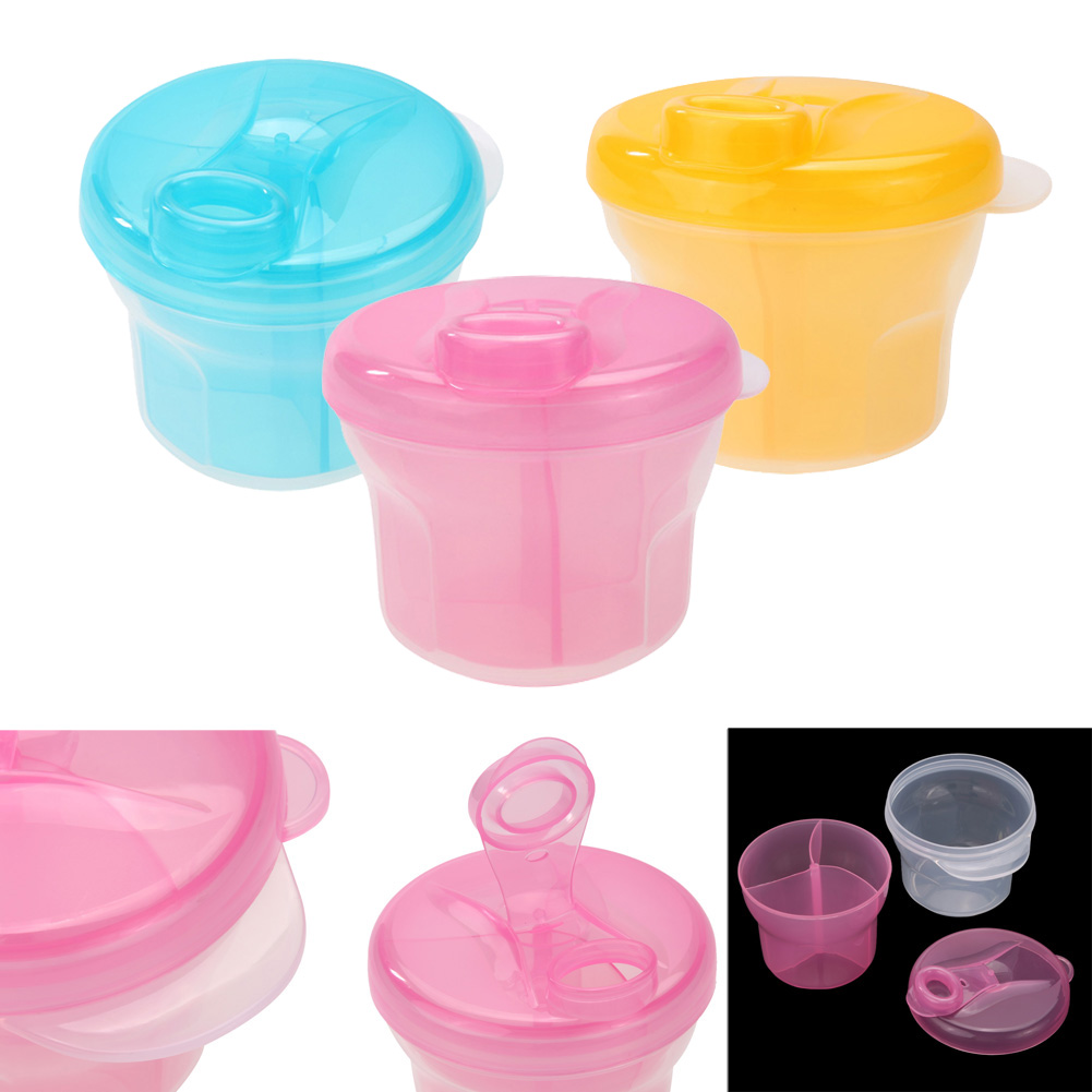Baby Milk Powder ContainerThree Components with Rotating Lid