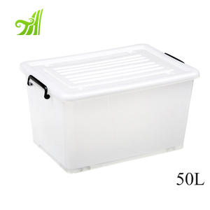 Wholesale durable multi purpose 5L-130L transparent stackable plastic box storage