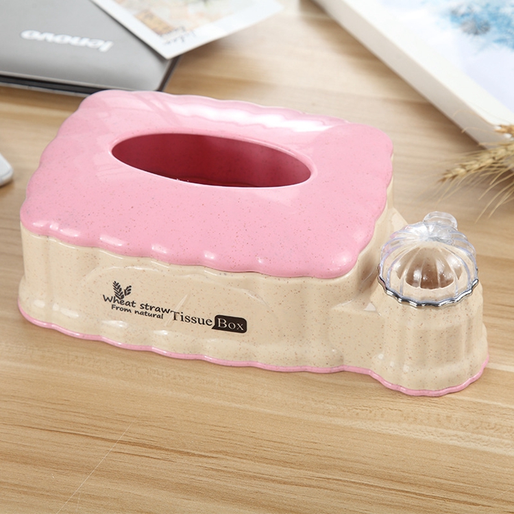 Factory Selling Directly Wheat Straw Plastic Tissue Box Wholesale