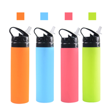  New Innovation Wholesale Foldable Silicone Sports Water Bottle