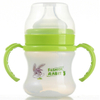 Health Round Eco-Friendly Non-Toxic BPA Free Hands Free Baby Glass Baby Feeding Bottle