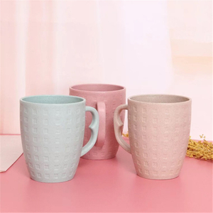300/400ml Leak Proof Wheat Straw Water Bottle School 