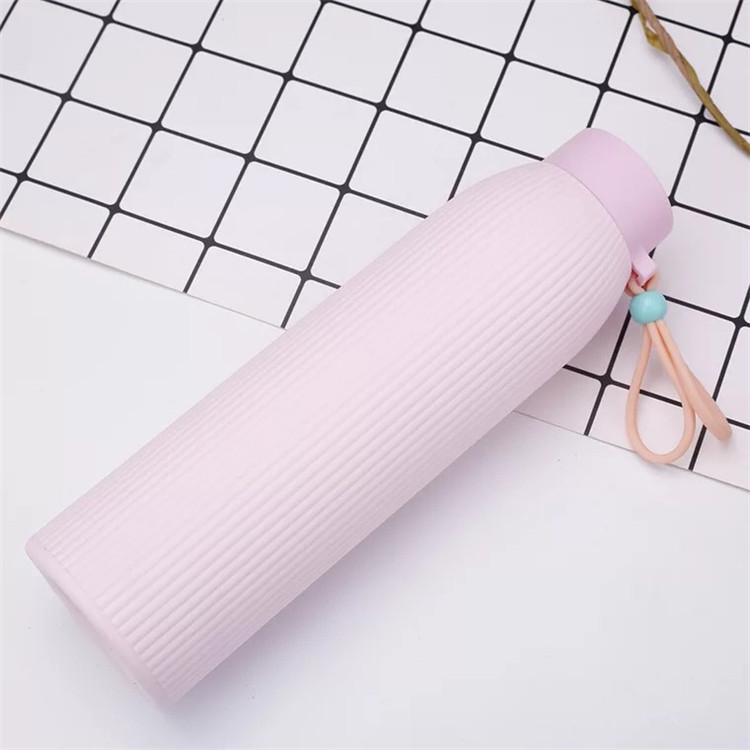 Double Wall 320ml Wheat Straw Glass Water Bottle