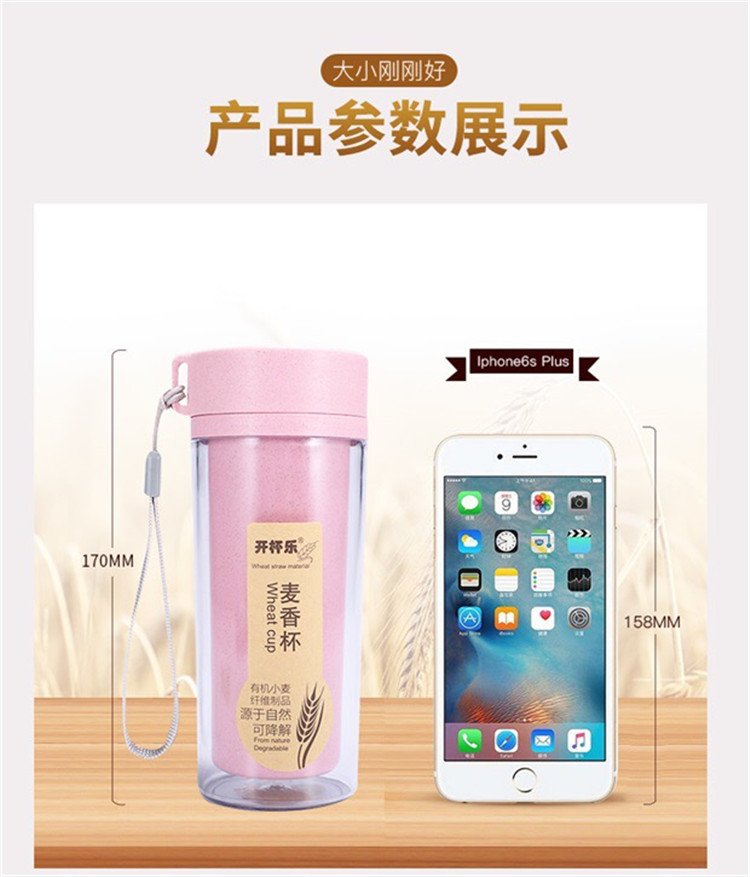 Wheat Straw Water Bottle