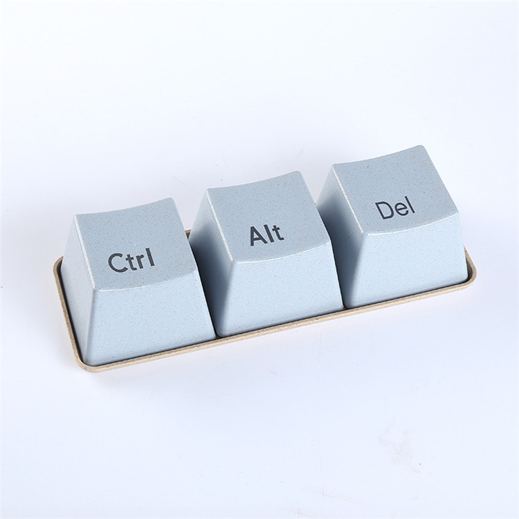 Hot Selling Wheat Straw Plastic Keyboard Style Storage Box