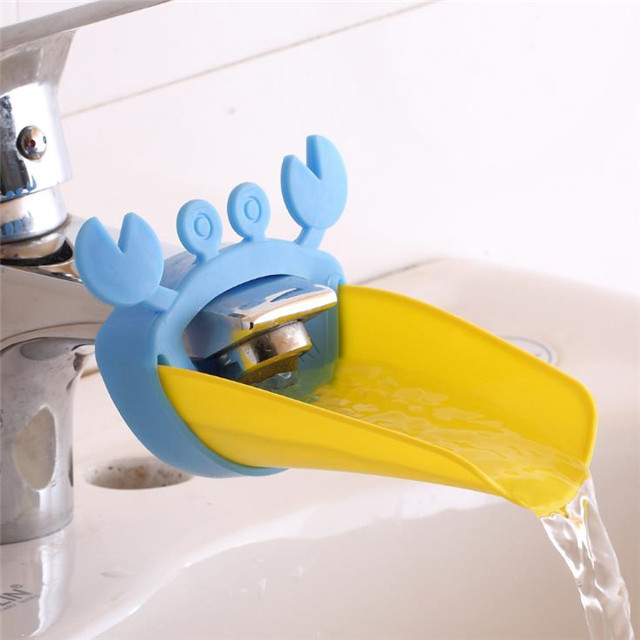 Cartoon Crab Shape Children Guide Tank Tap Stretcher Wash Bowl