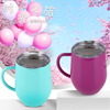 Hot Sale Double Wall Stainless Steel Coffee Mug Handle Tumbler Cups