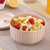 Non-toxic Cute Wheat Straw Biodegradable Salad Bowl Noddles