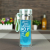 Wholesale Custom 350ml Double Wall Water 16oz Glass Bottle Manufacturer, Glass Drinking Bottle With Tea Infuser