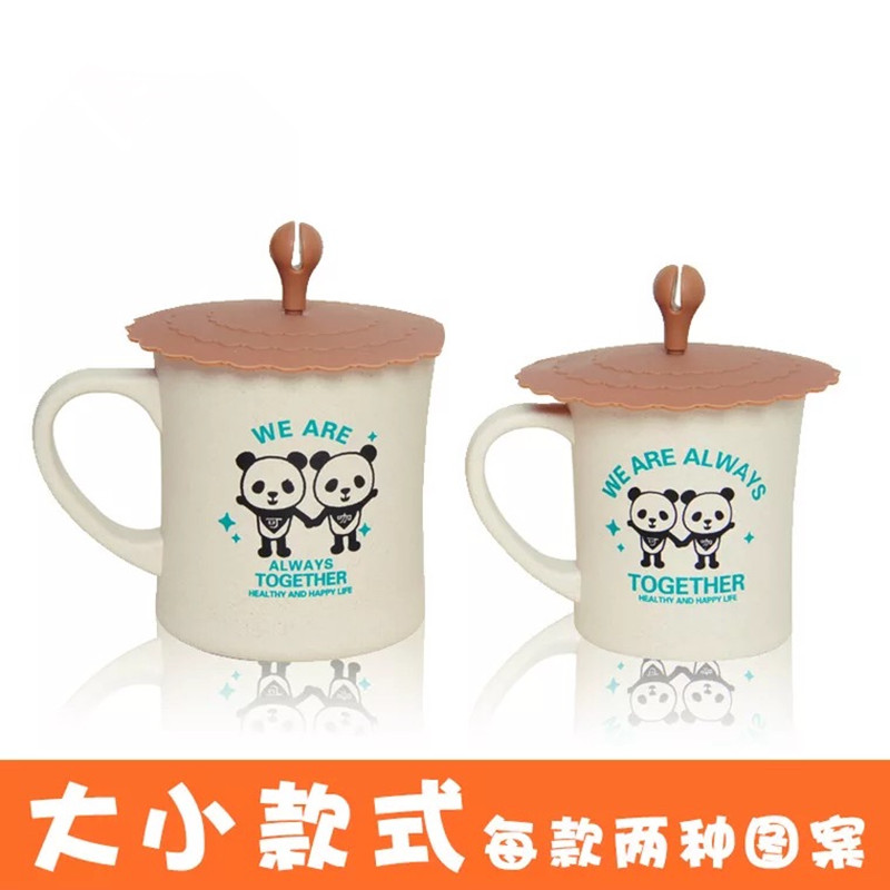 Hot Selling Wheat Straw Biodegradable Plastic Deer Shape Glass Water Bottle 