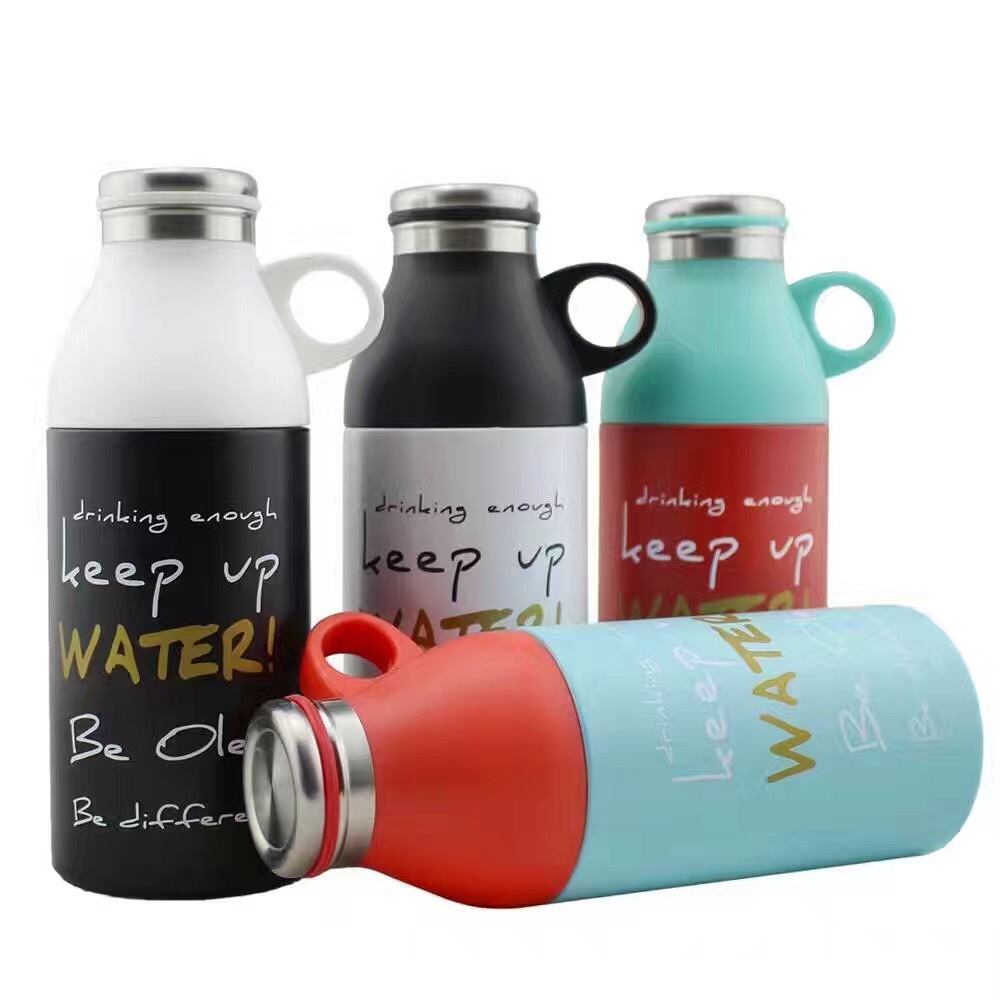 Wholesale Hot And Cool Water Bottle Stainless Steel Flask with Tea Cup