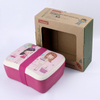 Factory Supply Biodegradable Bamboo Fiber Kids Lunch Box With Sauce Container