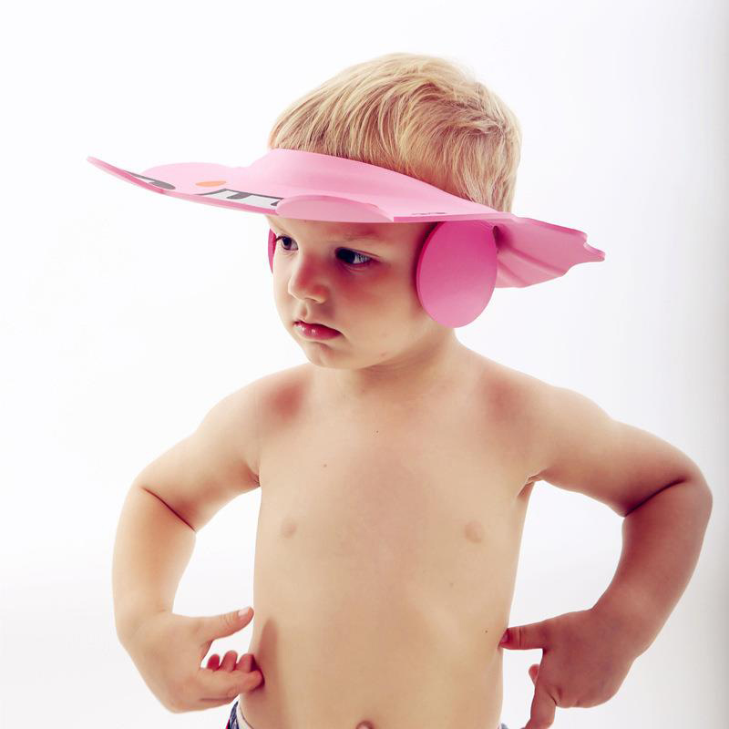 New Style Baby Bath Cap Adjustable with Earmuffs