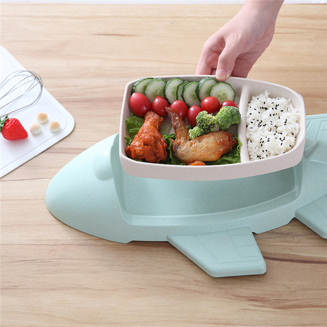 Promotion Gifts Bamboo Fiber Food Container, Plastic Food Container For Kids