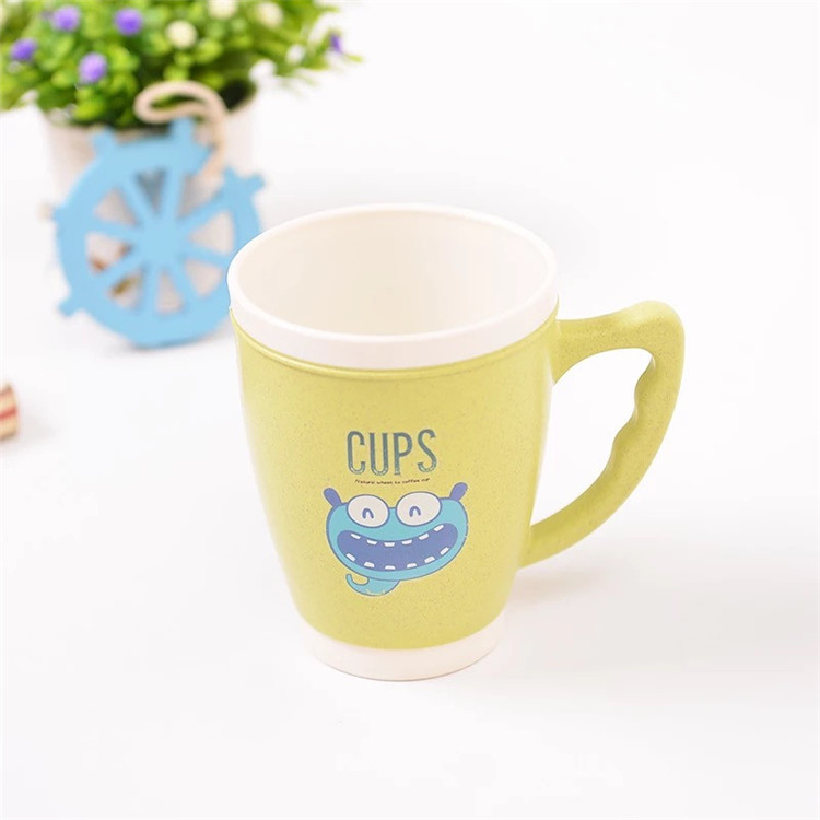 Unique Design BPA Free Wheat Straw Coffee Cup