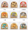 Korea Children Biodegradable Promotion Gifts Bamboo Fibre Kids Plate Cup Tableware Set