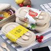 Wholesale Disposable Biodegradable Kraft Paper Bento Lunch Box With Lid