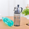 Creative Button Water Bottle Travel Mist Spray Plastic Water Bottle