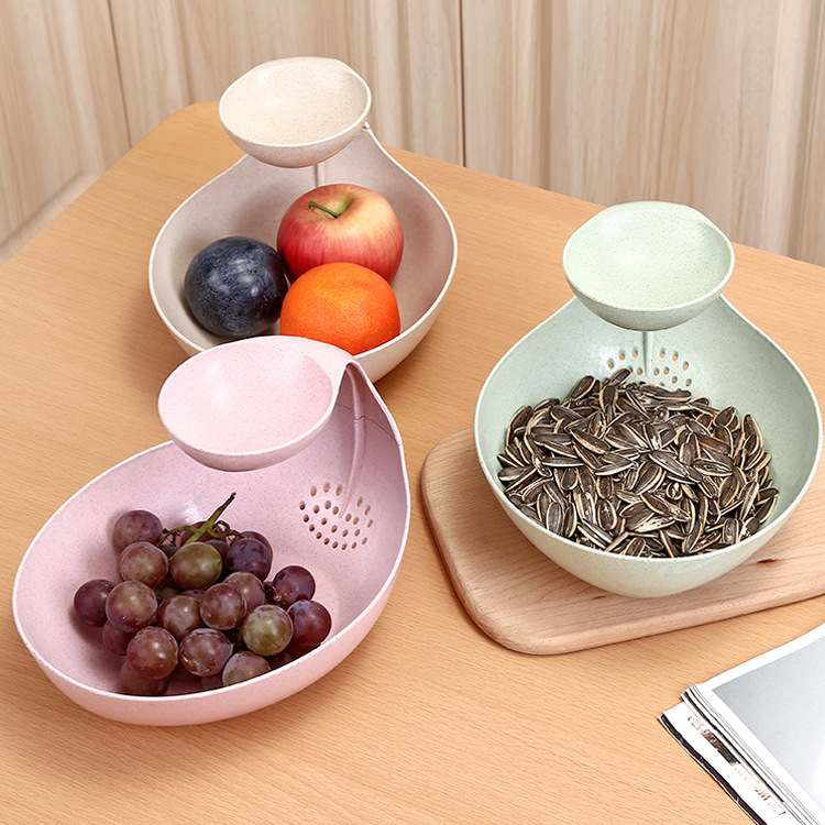 Dry Nuts Bowls Storage Box with Divides Portable Dry Fruit Organizers 