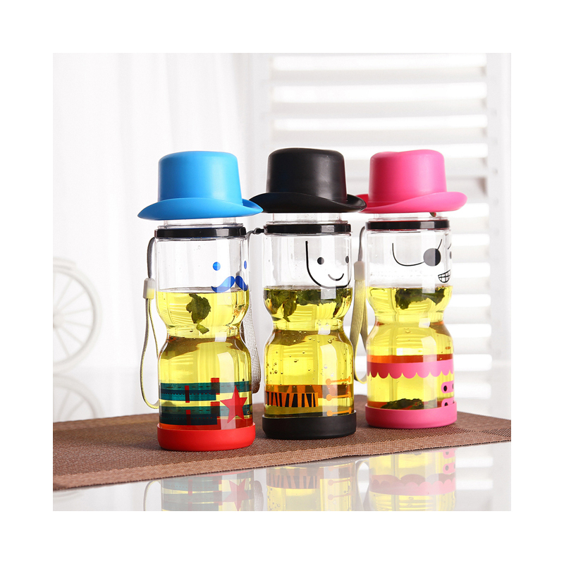 Hot Selling Kid Plastic Bottle With Hat Lid