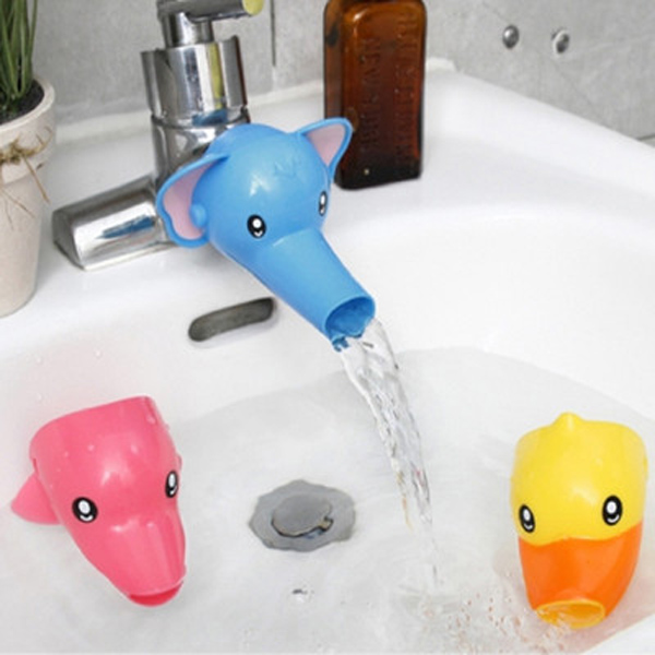 Shower Products Baby Tubs Cartoon Faucet Extender Children Animal Sink Faucet Kids Bathroom Baby Sink Water Tap Shower Swimming