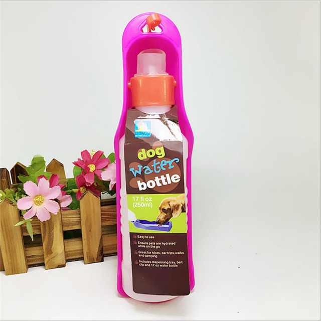 17oz Plastic Dog Water Bottle, Pet Plastic Bottle, Dog Bowl Portable