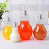 Bulb Shaped 300ml Plastic Bottle For Juice