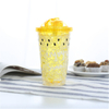 Double Wall Plastic Frosted Beer Mug Ice Cup, coffee or Juice Mug with Lid