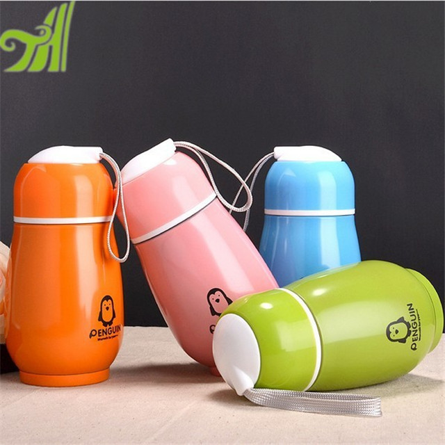 Eco-friendly Kid Baby Cups Cartoon Sports Stainless Steel Bottle
