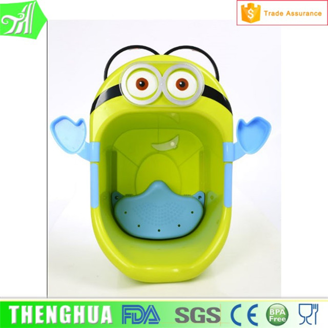 Minions Cartoon Big Size Plastic Bucket Baby Bath Tub Wholesale