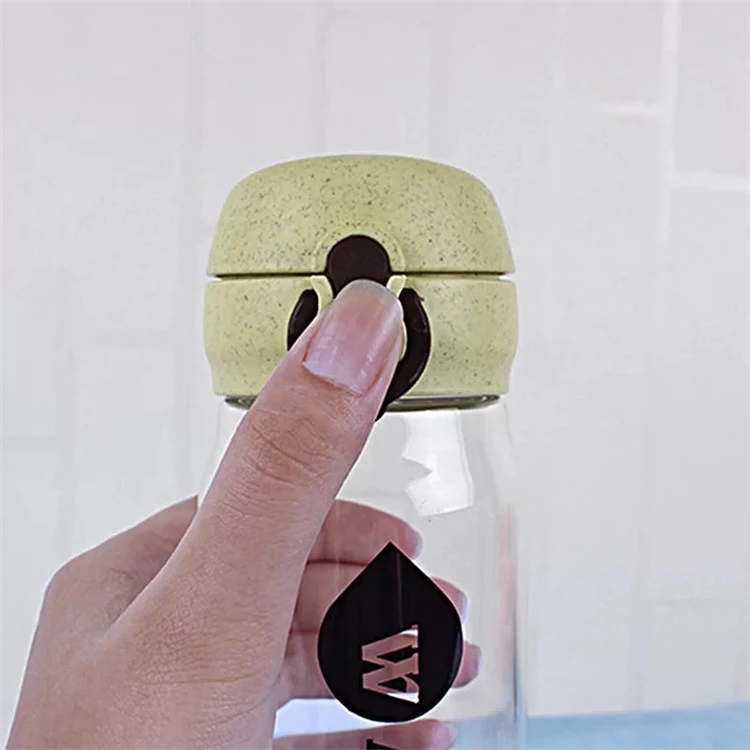  BPA free glass water bottle factory